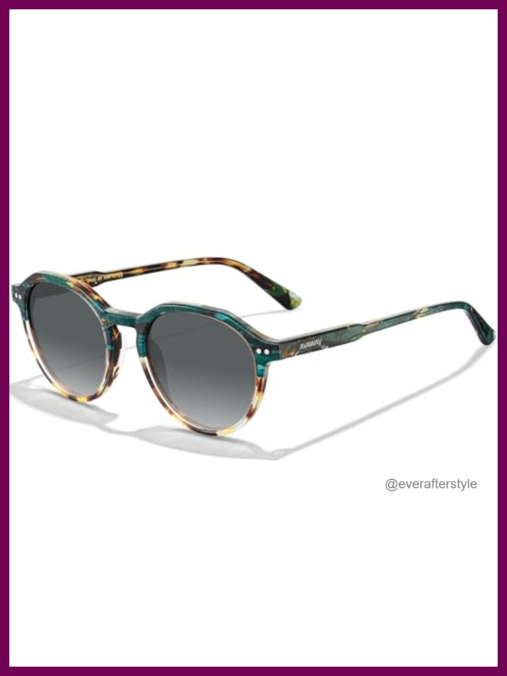 Round Polarized Sunglasses Acetate UV400 Retro Outdoor Shades